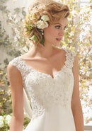 #063 Vestido Reto sem mangas com renda