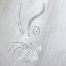 #072 Vestido Princesa floral com bordado