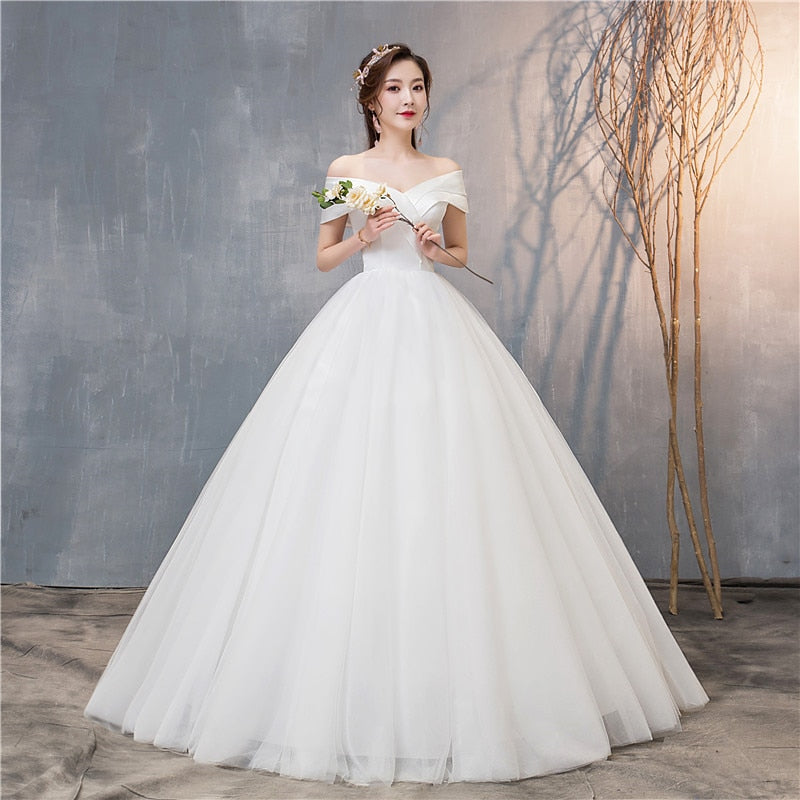 vestido noiva princesa ombro a ombro – Brilho das Noivas