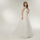 #214 Vestido Princesa Decote em "V" com Renda