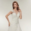 #214 Vestido Princesa Decote em "V" com Renda