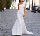 #224 Vestido Semi Sereia Unilateral