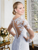 #138 Vestido sereia decote  coração