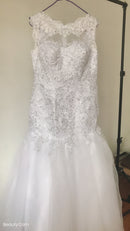 #091 Vestido Semi Sereia bordado