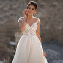 #120 Vestido império / boho com illusion