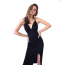 #008 Vestido casamento civil com fenda