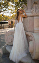 #252 Vestido Império /Boho em Decote "V"