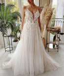 #209 Vestido império/ boho de alça Decote V Profundo com Renda