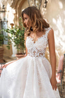 #226 Vestido Princesa renda floral