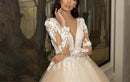 #229 Vestido Princesa Glamour Manga Longa