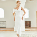 #079 VESTIDO DE NOIVA MIDI CIVIL