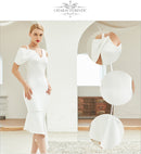 #079 VESTIDO DE NOIVA MIDI CIVIL