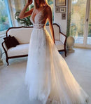#217 Vestido Império Illusion Decotado com Renda