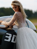 #202 Vestido Império Ilusion com Perolização