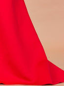 #225 Vestido Sereia Ombro Assimétrico Elegante