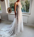 #254 Vestido de Luxo Império Illusion com Alça