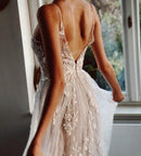 #254 Vestido de Luxo Império Illusion com Alça
