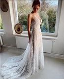 #254 Vestido de Luxo Império Illusion com Alça