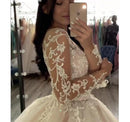 #219 Vestido Princesa Manga Longa Illusion