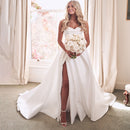 #148 Vestido tomara que caia liso com fenda