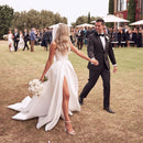 #148 Vestido tomara que caia liso com fenda